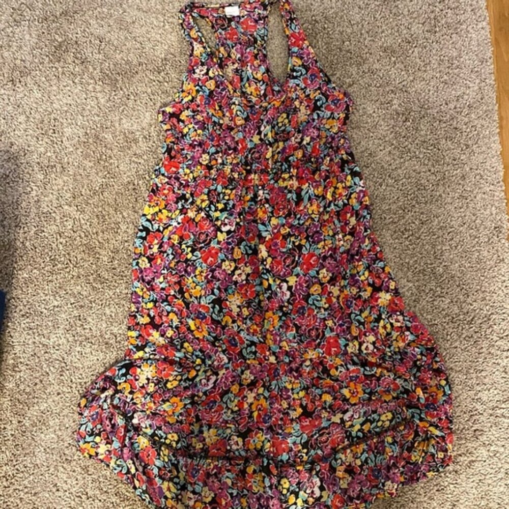 Xhilartion floral high-low dress